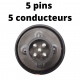 5 pins / 5 conducteurs